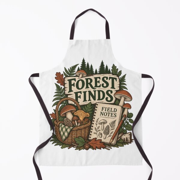 Item preview, Forest Finds Field Notes Mushroom Foraging T-Shirt designed and sold by biwdrawing.