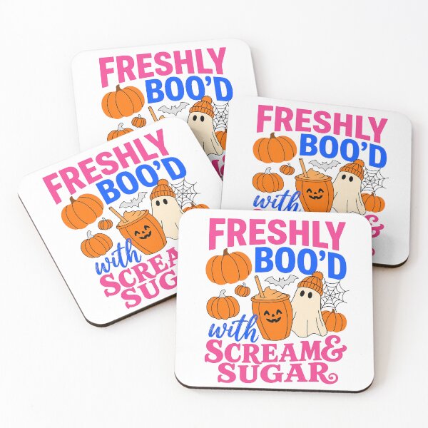 Item preview, Freshly Booed Halloween Coffee Ghost Kids Women designed and sold by KroghDs.