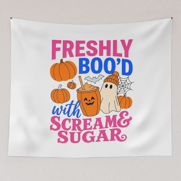 Item preview, Freshly Booed Halloween Coffee Ghost Kids Women designed and sold by KroghDs.