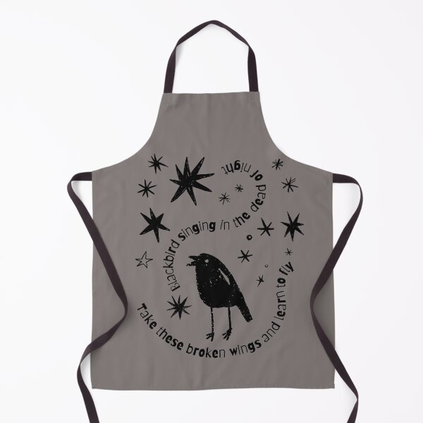 Item preview, Blackbird singing in the dead of night - black designed and sold by InkRiot Studios.