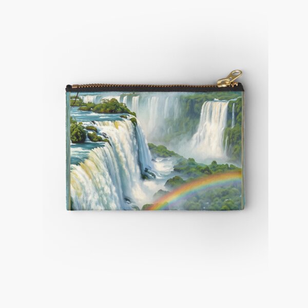 Item preview, Iguazu Falls Tropical Window View Art Print designed and sold by Ada’s Mystic Atelier .