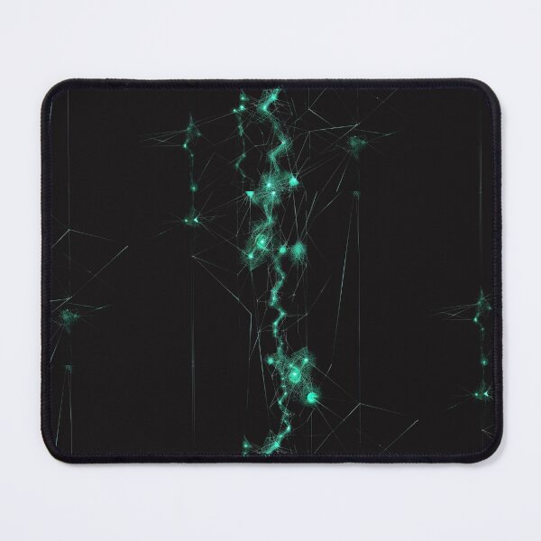 Item preview, A glowing network of mycelium as an abstract pattern designed and sold by STATIC SOUL.