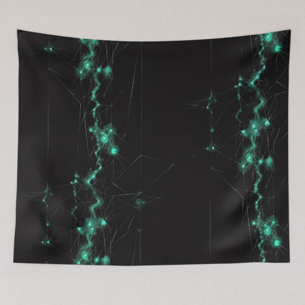 Item preview, A glowing network of mycelium as an abstract pattern designed and sold by STATIC SOUL.