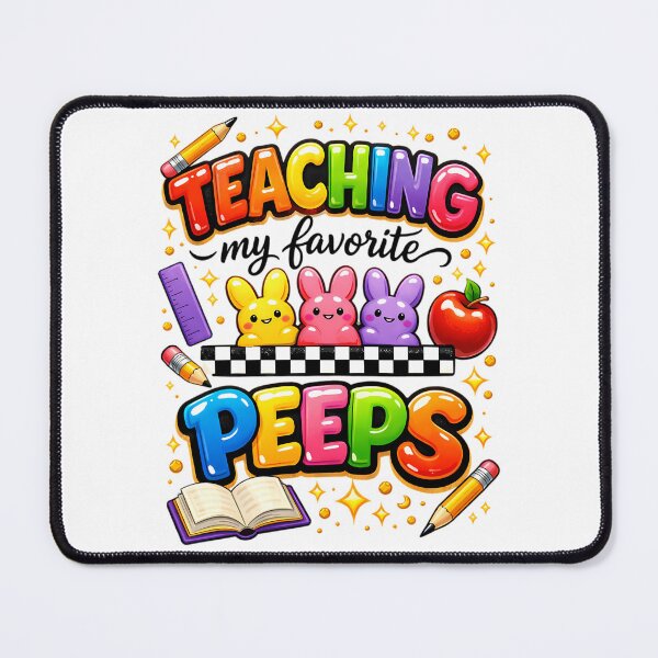 Item preview, Teaching My Favorite Peeps Teacher Easter Easter Bunny Retro Easter designed and sold by gruberkamilah.