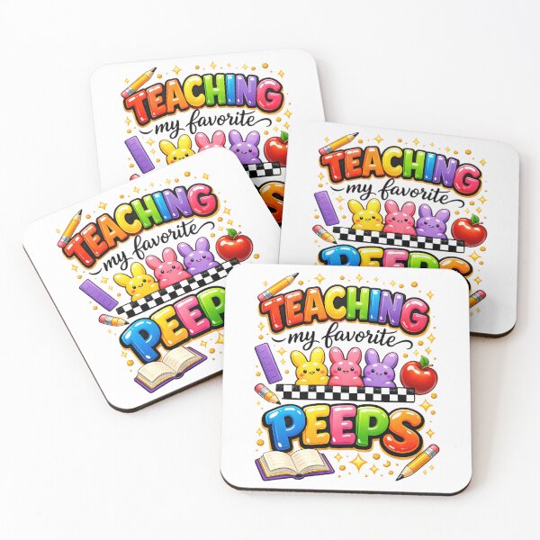 Item preview, Teaching My Favorite Peeps Teacher Easter Easter Bunny Retro Easter designed and sold by gruberkamilah.