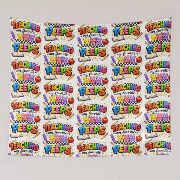 Item preview, Teaching My Favorite Peeps Teacher Easter Easter Bunny Retro Easter designed and sold by gruberkamilah.