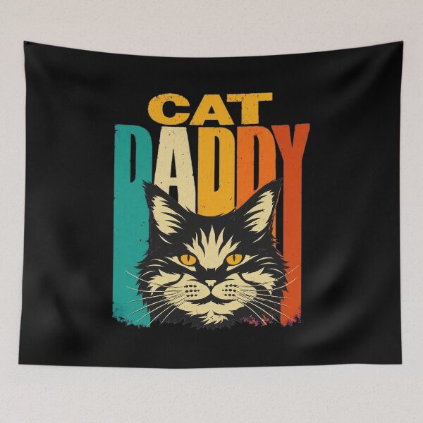 Item preview, Cat Daddy Retro Feline Face Apparel designed and sold by SoyLamderma.