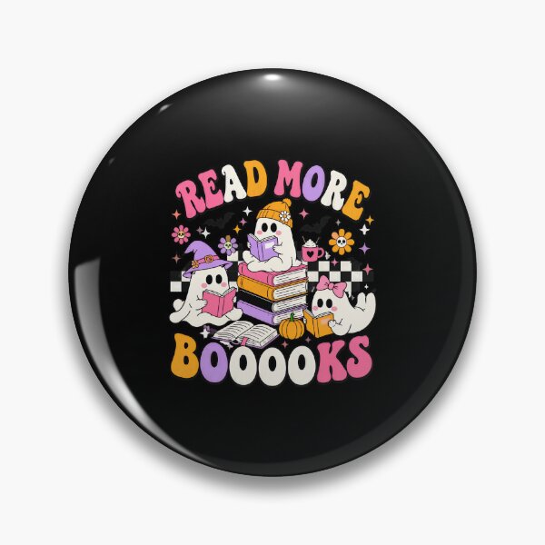 Item preview, Retro Ghost Reading Books - Read More Booooks Halloween designed and sold by felixpalette.