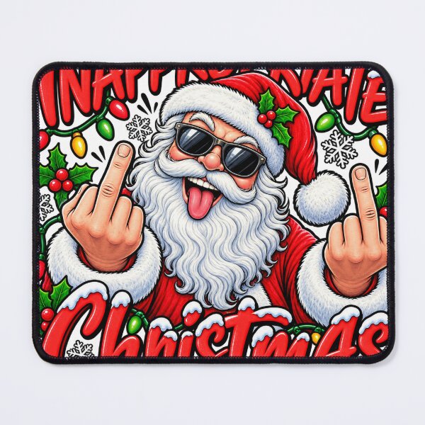 Item preview, Inappropriate Christmas Funny Santa Holiday Humor designed and sold by CreativeNest Prints.