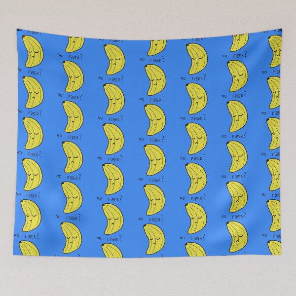 Aperçu de l'œuvre Pas de fibres ? Mème drôle de banane déçue (Version bleue) créée et vendue par thistleberry.