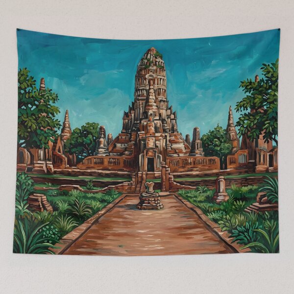 Item preview, Ayutthaya Acrylic Travel Print Thailand designed and sold by POSTERIOCREW.