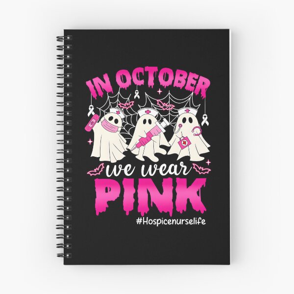 Item preview, in October We Wear Pink Hospice Nurse Life Breast Cancer designed and sold by fidelmeyer.