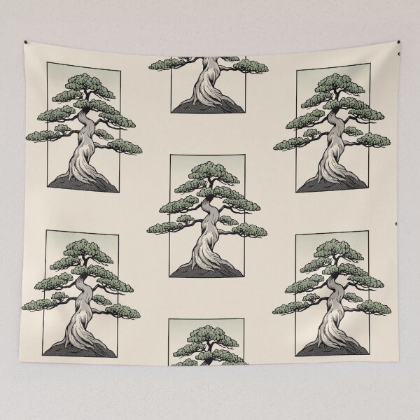 Item preview, Quiet Growth — Bonsai in Sage designed and sold by DuliDoodles.