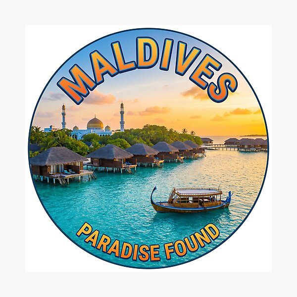 Item preview, Photorealistic Maldives Souvenir Gift for Tourists designed and sold by MichaeIRellov.
