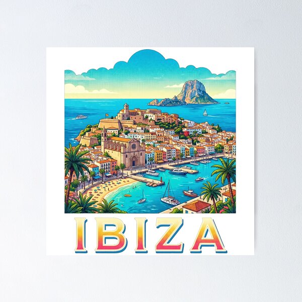 Item preview, Photorealistic Ibiza Spain Souvenir Gift for Tourists designed and sold by MichaeIRellov.