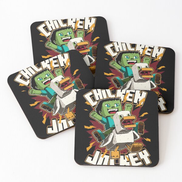 Item preview, Pixelated Zombie Riding Chicken Gaming Tee designed and sold by Daryel99.