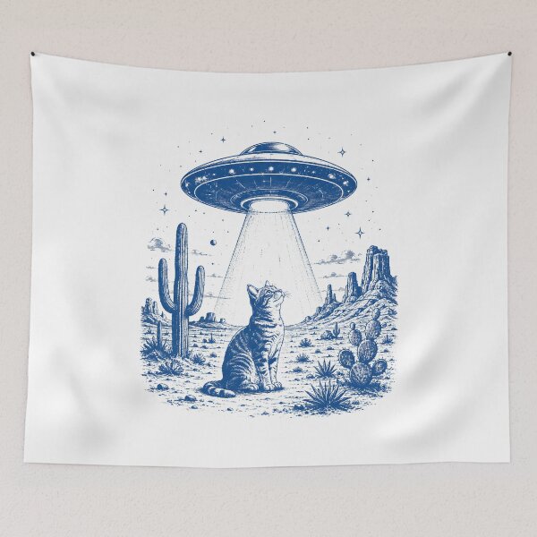 Item preview, Cowboy Cat UFO designed and sold by Animavera.