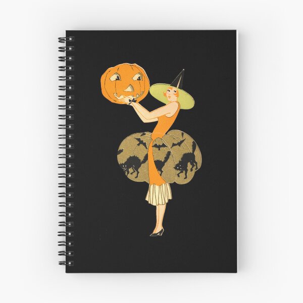 Item preview, Pumpkin Art Deco Witch designed and sold by amanda150771.