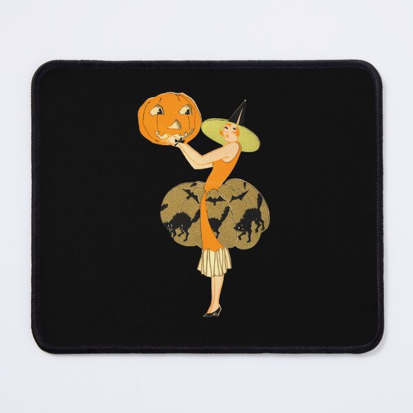 Item preview, Pumpkin Art Deco Witch designed and sold by amanda150771.