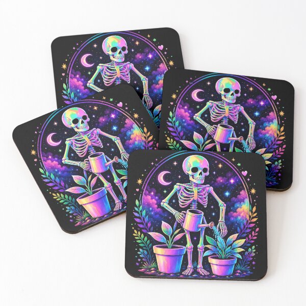 Item preview, Cosmic Rainbow Skeleton Gardener designed and sold by Hari Arts.