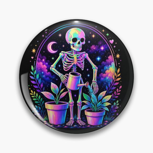 Item preview, Cosmic Rainbow Skeleton Gardener designed and sold by Hari Arts.