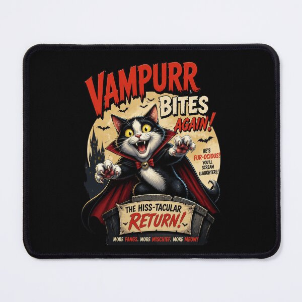 Item preview, Vampurr Bites Again Funny Cat 7 designed and sold by Positive&FunnyThings.