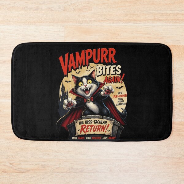 Item preview, Vampurr Bites Again Funny Cat 7 designed and sold by Positive&FunnyThings.