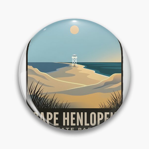 Item preview, Cape Henlopen State Park Delaware Travel Badge Sticker designed and sold by DetourDgn.