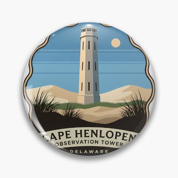 Item preview, Cape Henlopen WWII Observation Tower Sticker designed and sold by DetourDgn.