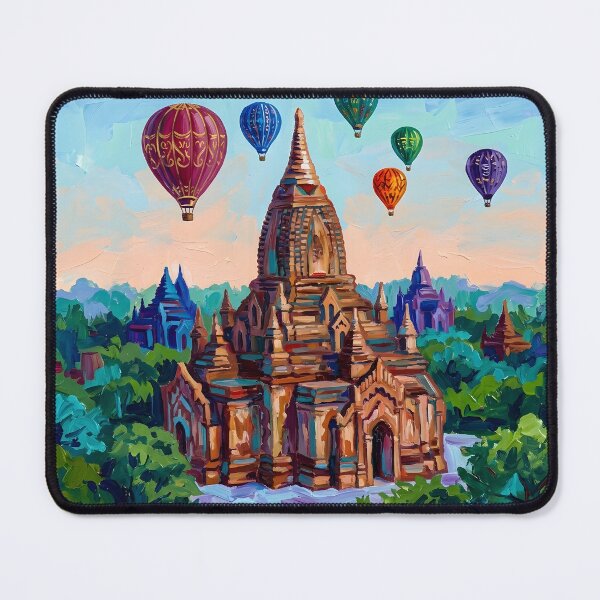 Item preview, Bagan  Acrylic Travel Print  Myanmar designed and sold by POSTERIOCREW.