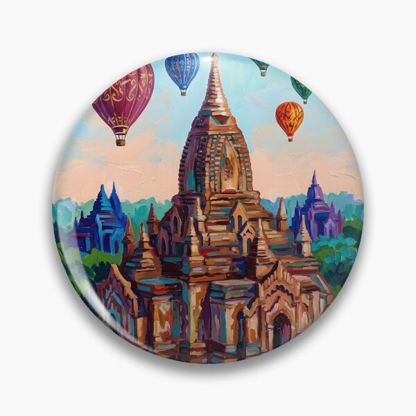 Artikelvorschau, Bagan Acryl-Reisedruck Myanmar entworfen und verkauft von POSTERIOCREW.