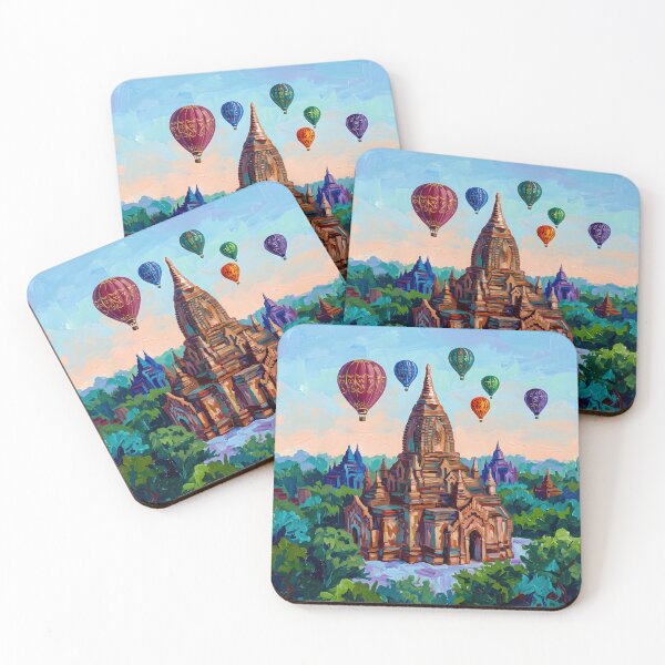 Item preview, Bagan  Acrylic Travel Print  Myanmar designed and sold by POSTERIOCREW.