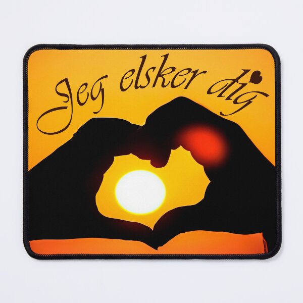 Item preview, Jeg elsker dig ( I love you in Danish) - Sepia designed and sold by Yamy Morrell Art and Design.