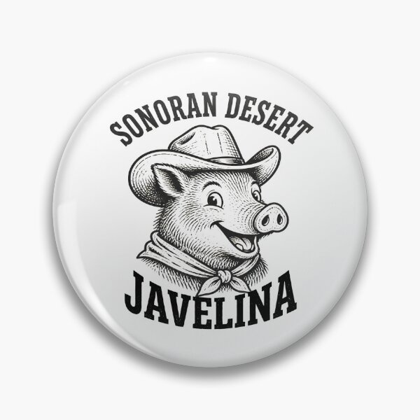Item preview, Sonoran Desert Javelina – Vintage Western Cowboy Collared Peccary designed and sold by Art-Arcade6.