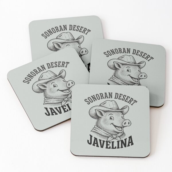 Item preview, Sonoran Desert Javelina – Vintage Western Cowboy Collared Peccary designed and sold by Art-Arcade6.
