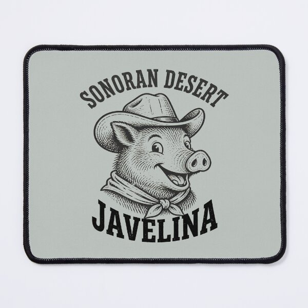 Item preview, Sonoran Desert Javelina – Vintage Western Cowboy Collared Peccary designed and sold by Art-Arcade6.