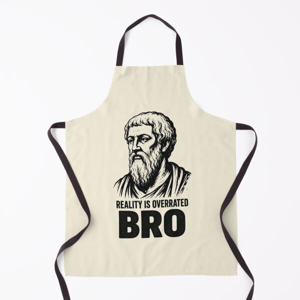 Item preview, Reality Is Overrated Bro. Vintage Greek Philosopher Art & Philosophy Humor. (Plato Meme Collection). designed and sold by SaraSumi.