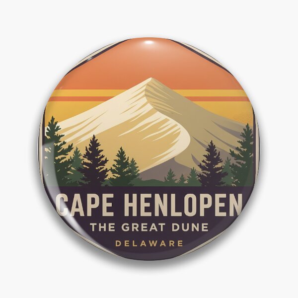 Item preview, Cape Henlopen Great Dune Sticker Delaware designed and sold by DetourDgn.