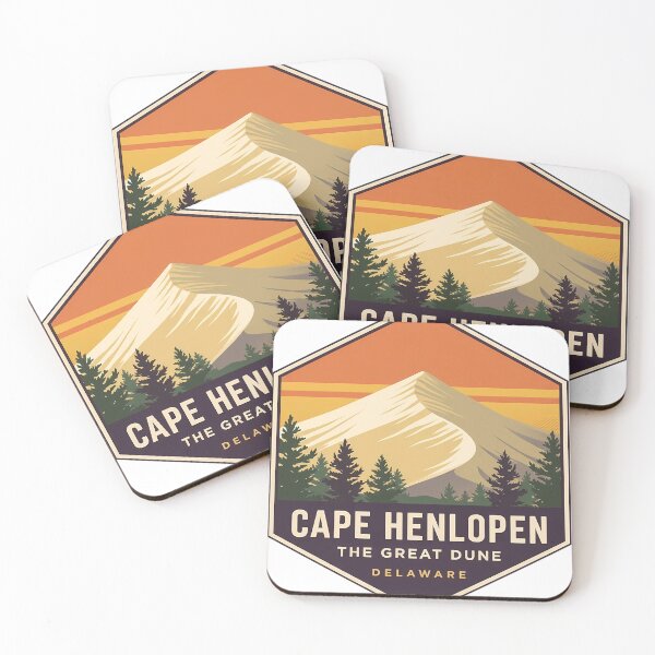Item preview, Cape Henlopen Great Dune Sticker Delaware designed and sold by DetourDgn.