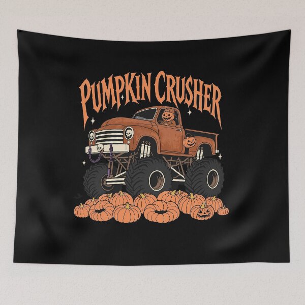 Item preview, Pumpkin Crusher Monster Truck Halloween Kids designed and sold by KroghDs.