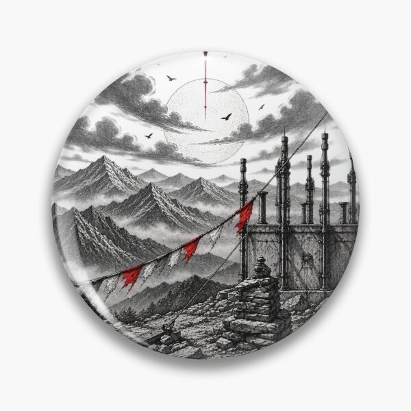 Item preview, Gothic Mountain Adventure – Dark Sketch Style designed and sold by NOVS·94.