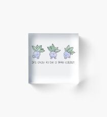 A Little Oddish Acrylic Block