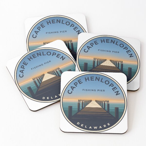 Item preview, Cape Henlopen Fishing Pier Delaware Sticker designed and sold by DetourDgn.