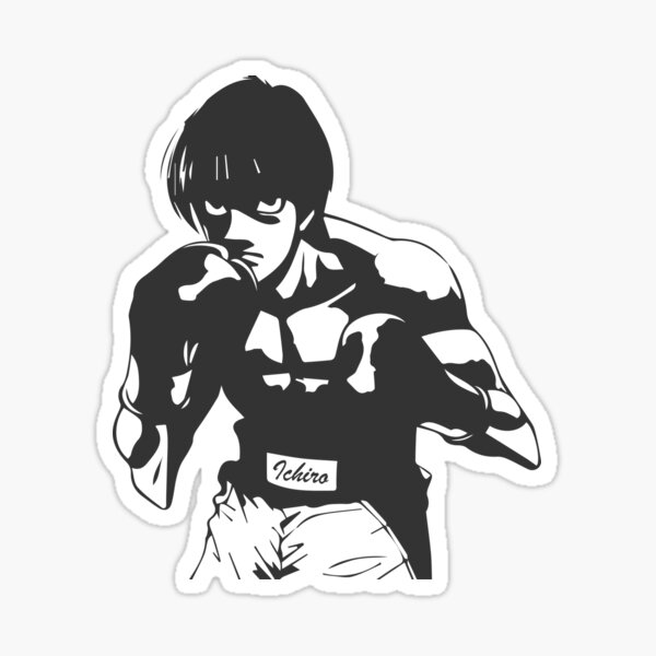 ICHIRO MIYATA, HAJIME NO IPPO, Anime Stars 3.0, BW,  Canvas Print for  Sale by Black Kitsune Argentina