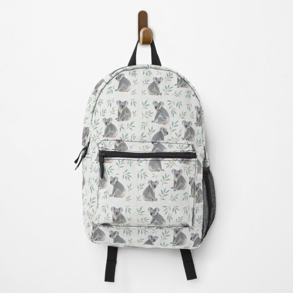 Item preview, Cute koala pattern with eucalyptus leaves designed and sold by JVFotoArt.