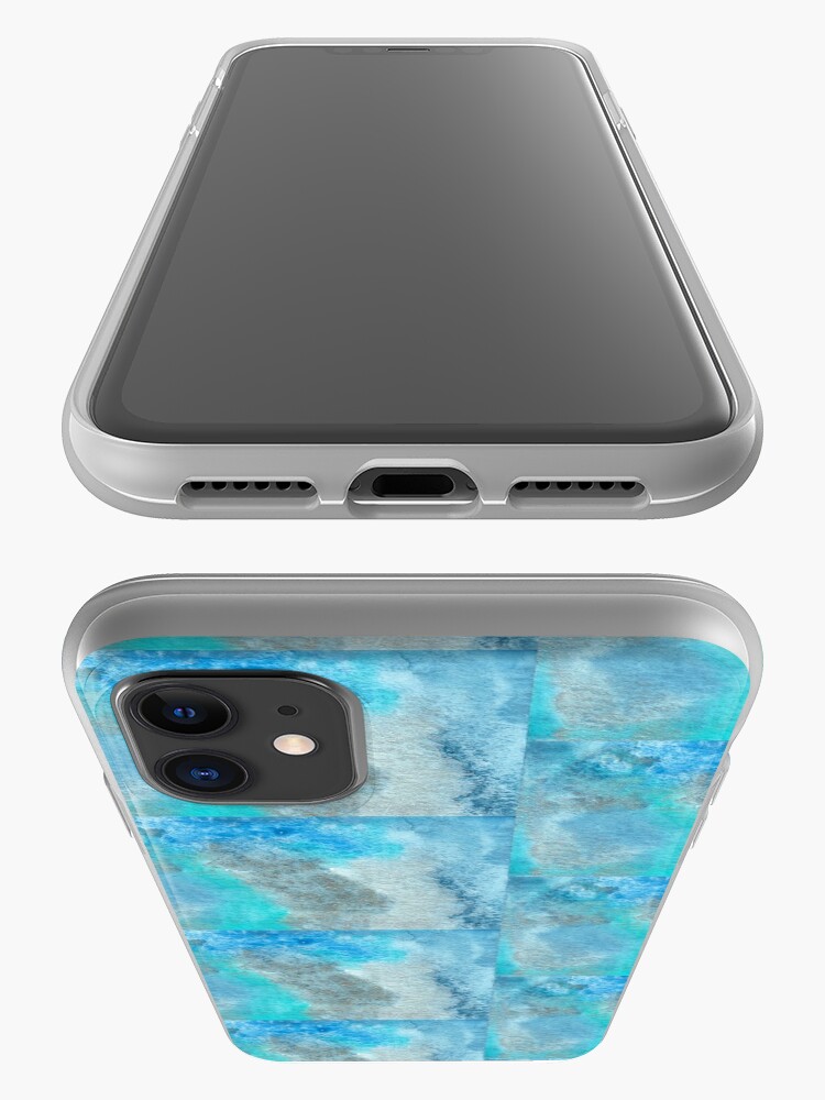Alternate view of Small Blue Watercolor Bleed Painting iPhone Case & Cover
