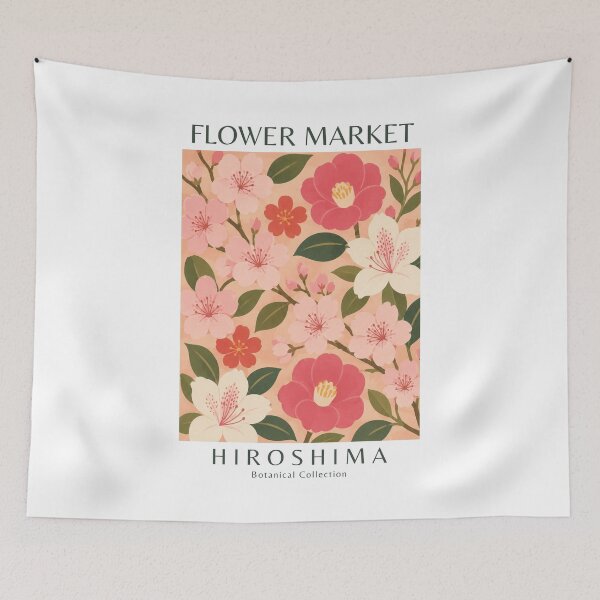Item preview, Hiroshima - Flower Market designed and sold by StudioRedKoala.