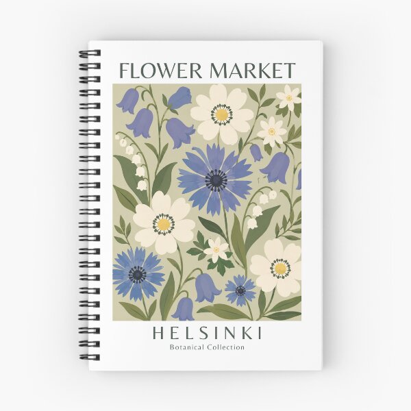 Item preview, Helsinki - Flower Market designed and sold by StudioRedKoala.
