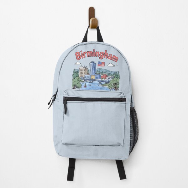 Item preview, Birmingham Alabama Cute Cityscape Skyline designed and sold by HowToCanadian.