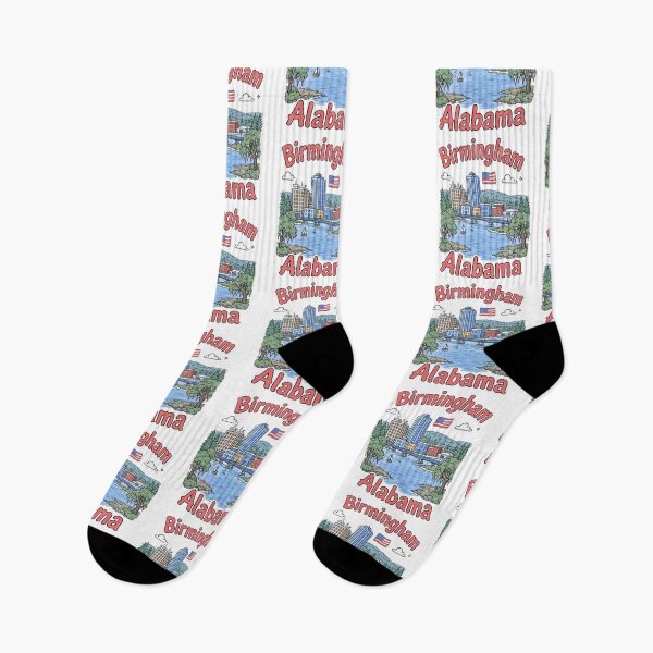 Item preview, Birmingham Alabama Cute Cityscape Skyline designed and sold by HowToCanadian.